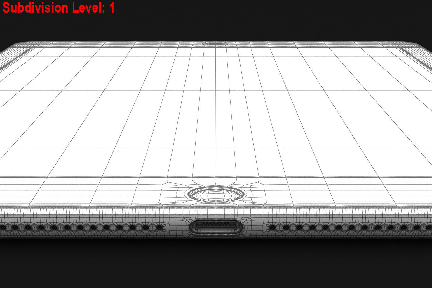 Apple iPad 9-7 2017 All Color Low-poly 3D model_48