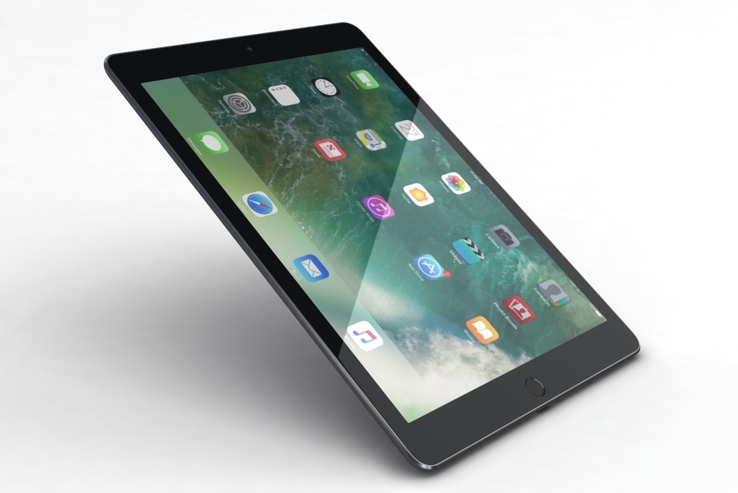 Apple iPad 9-7 2017 All Color Low-poly 3D model_13