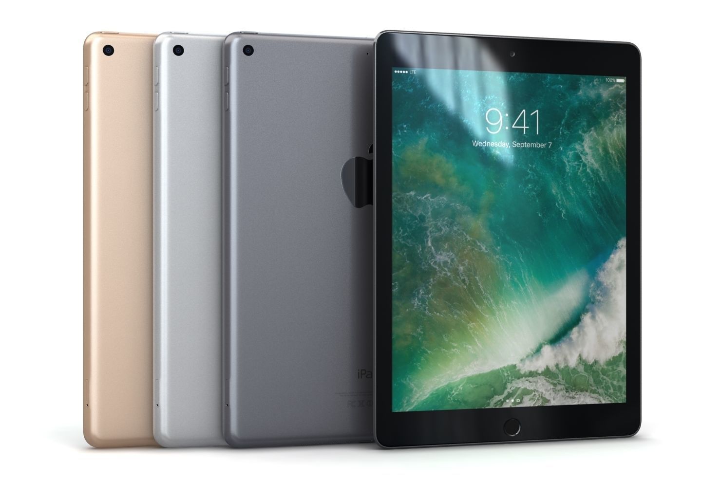Apple iPad 9-7 2017 All Color Low-poly 3D model_1