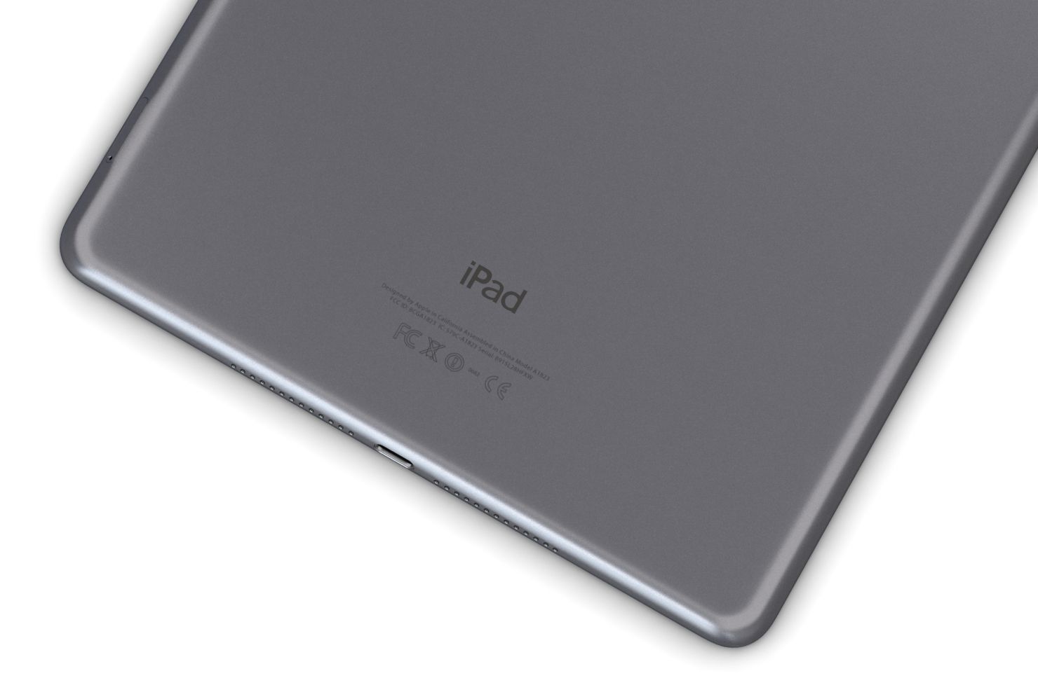 Apple iPad 9-7 2017 All Color Low-poly 3D model_8