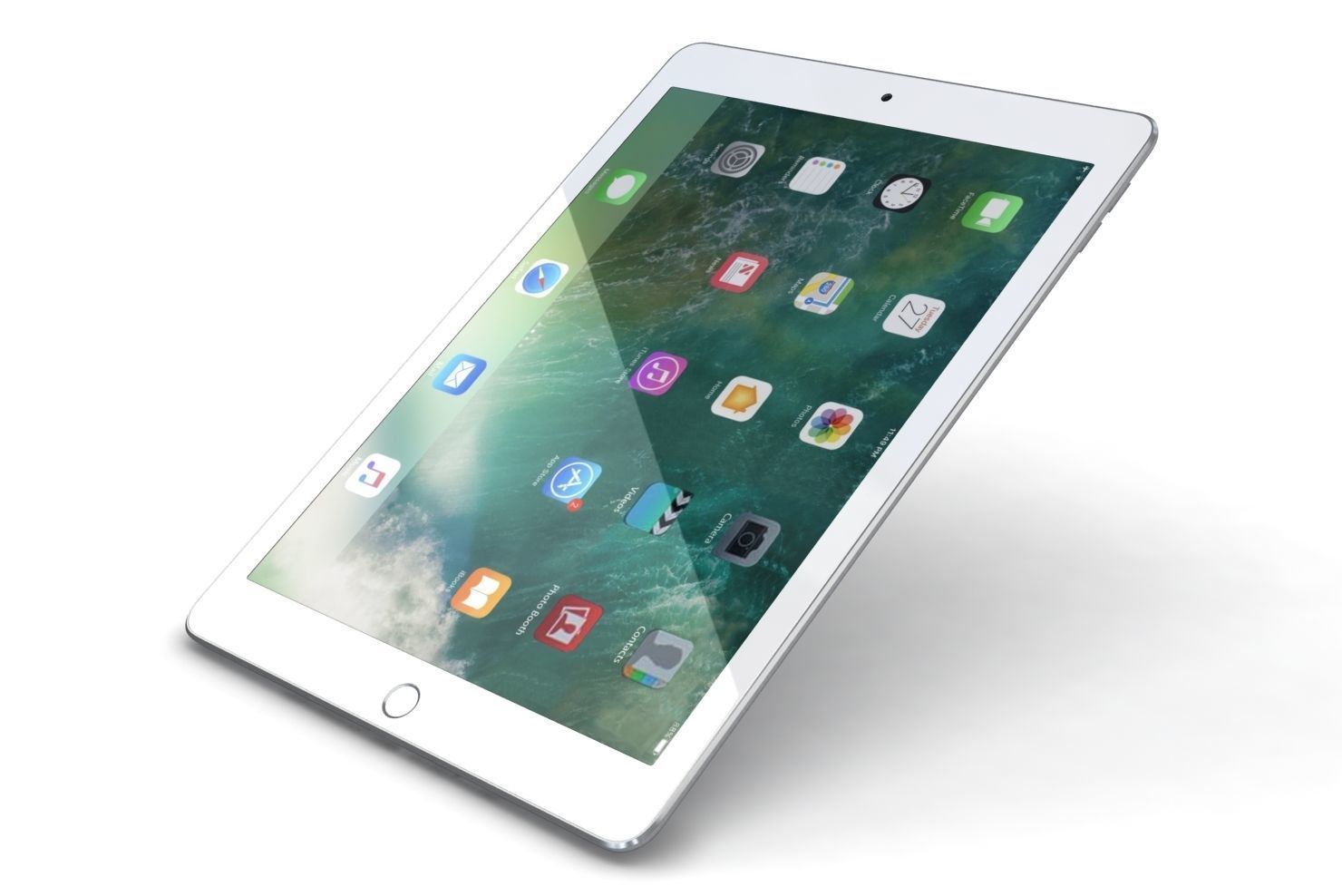 Apple iPad 9-7 2017 All Color Low-poly 3D model_30
