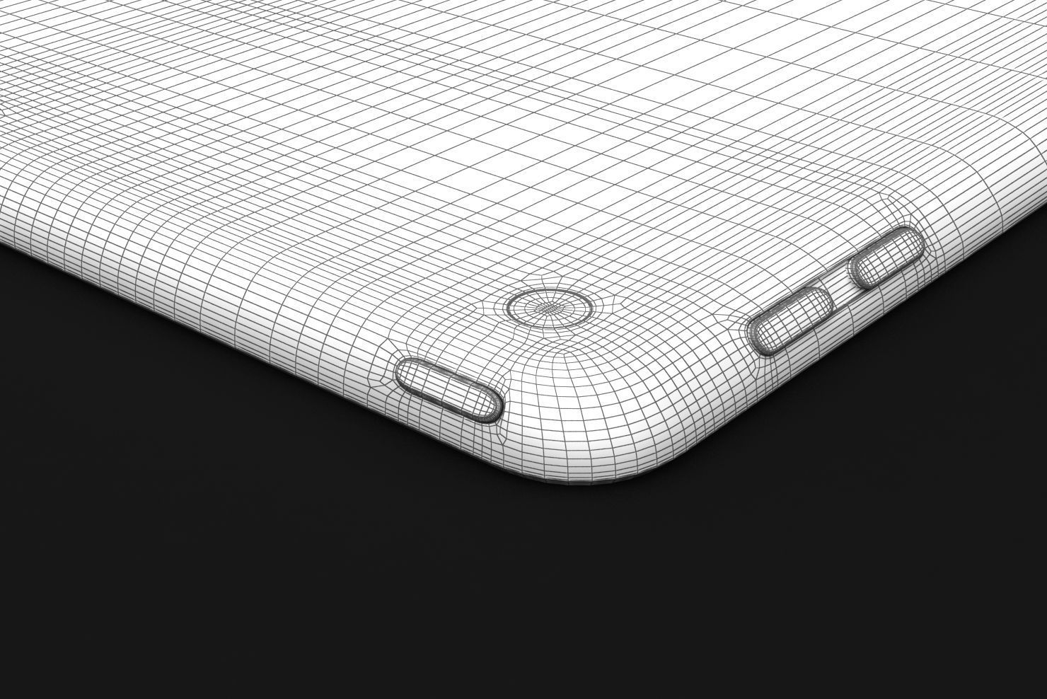 Apple iPad 9-7 2017 All Color Low-poly 3D model_50