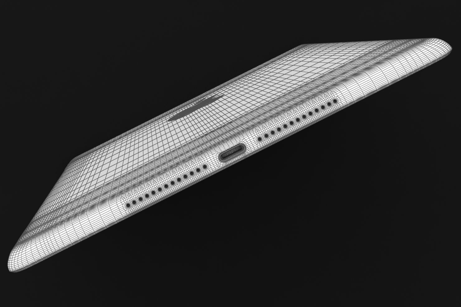 Apple iPad 9-7 2017 All Color Low-poly 3D model_62