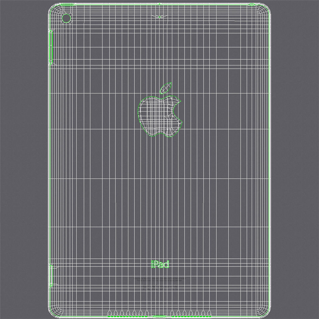 Apple iPad 9-7 2017 All Color Low-poly 3D model_17