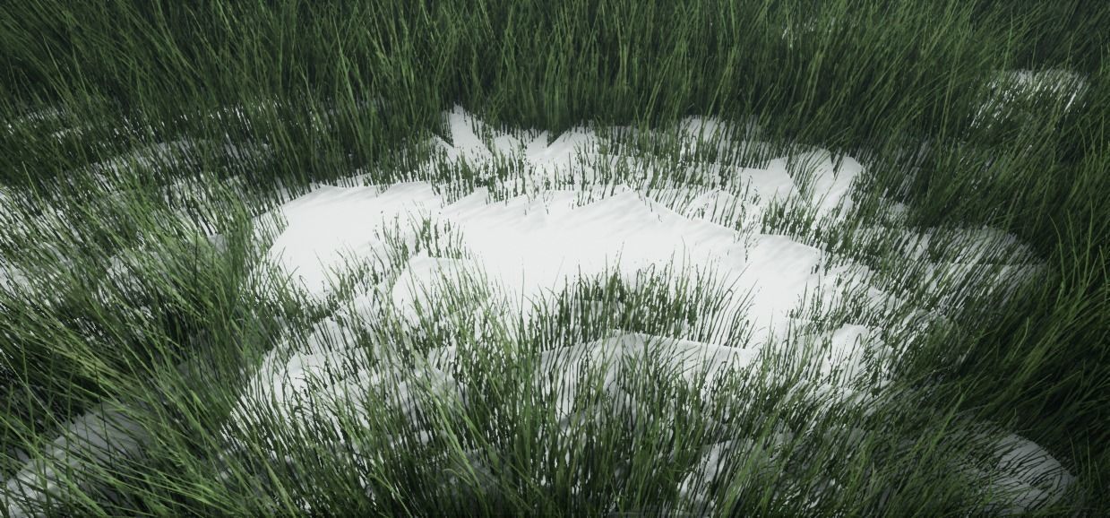 Grass Green And Die Low-poly 3D model_8