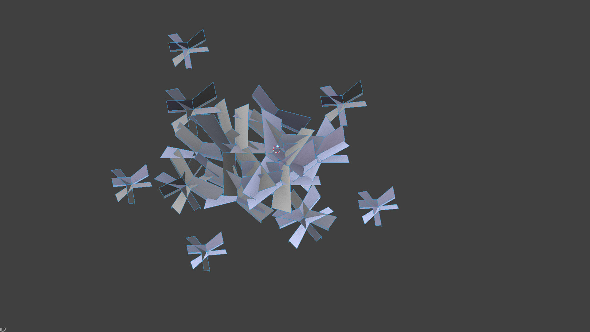 Grass Green And Die Low-poly 3D model_30