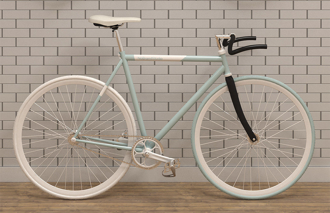 Fixie Bikes - Vintage Bikes Low-poly 3D model_3