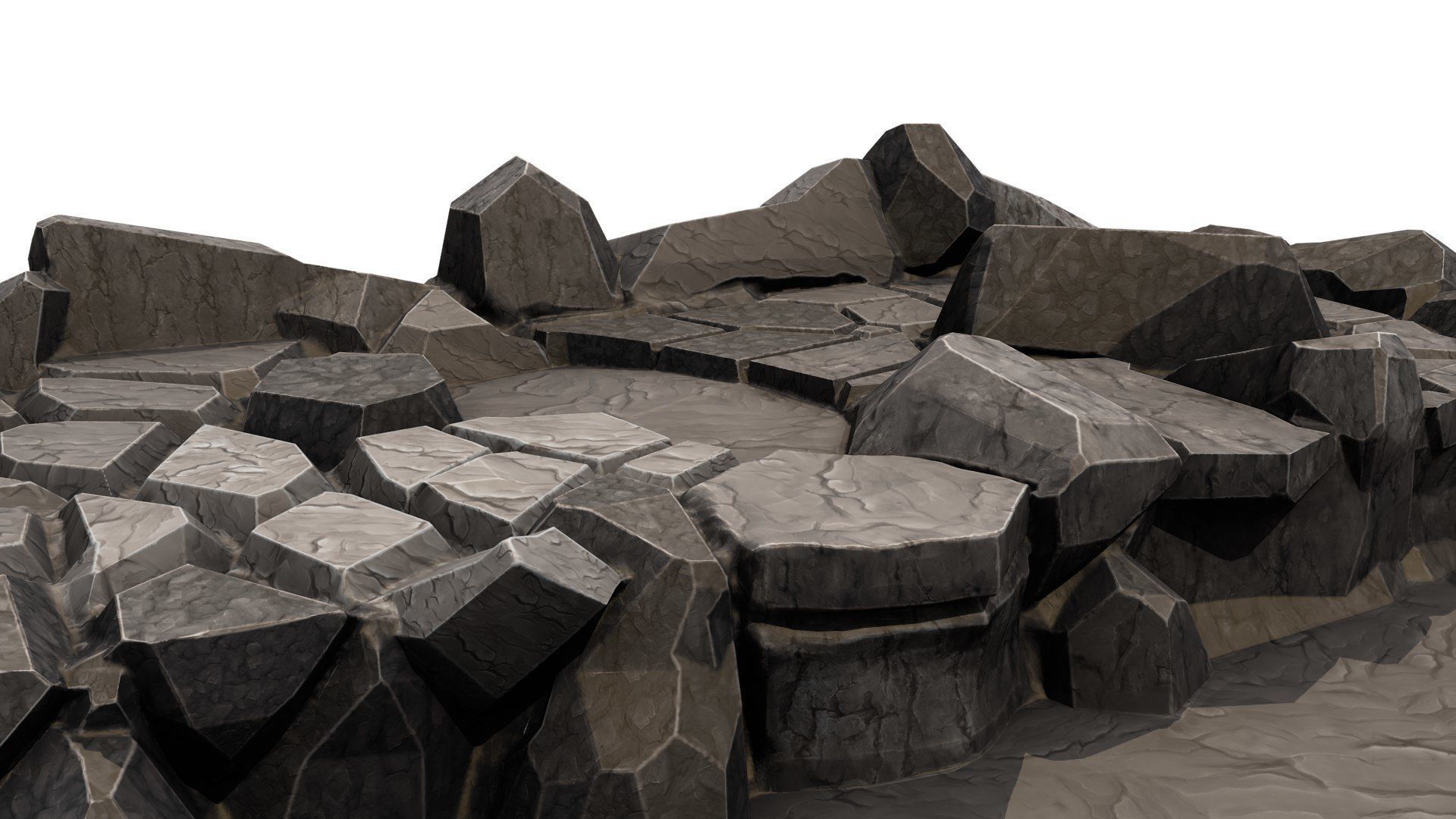 Stone landscape 3D model