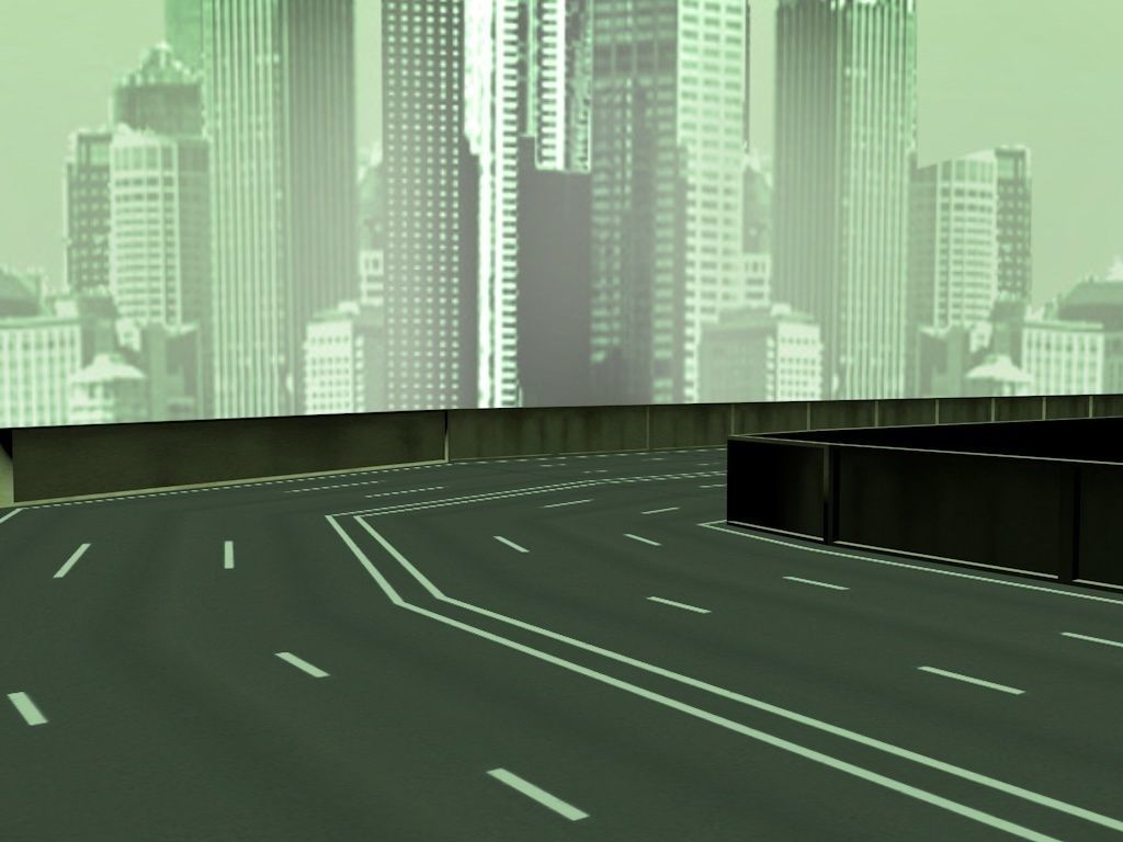 The Matrix Freeway Low-poly 3D model_3
