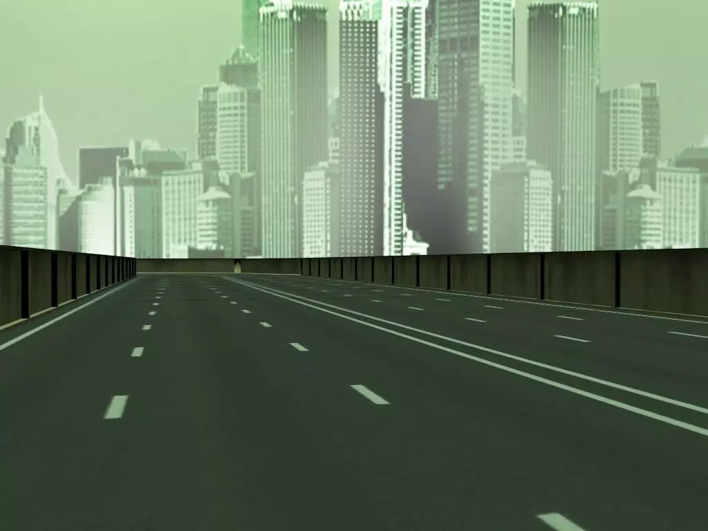 The Matrix Freeway Low-poly 3D model_0