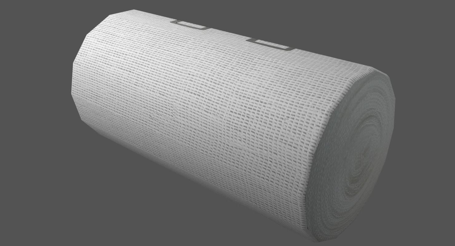 Elastic Bandage Clips Low-poly 3D model_3