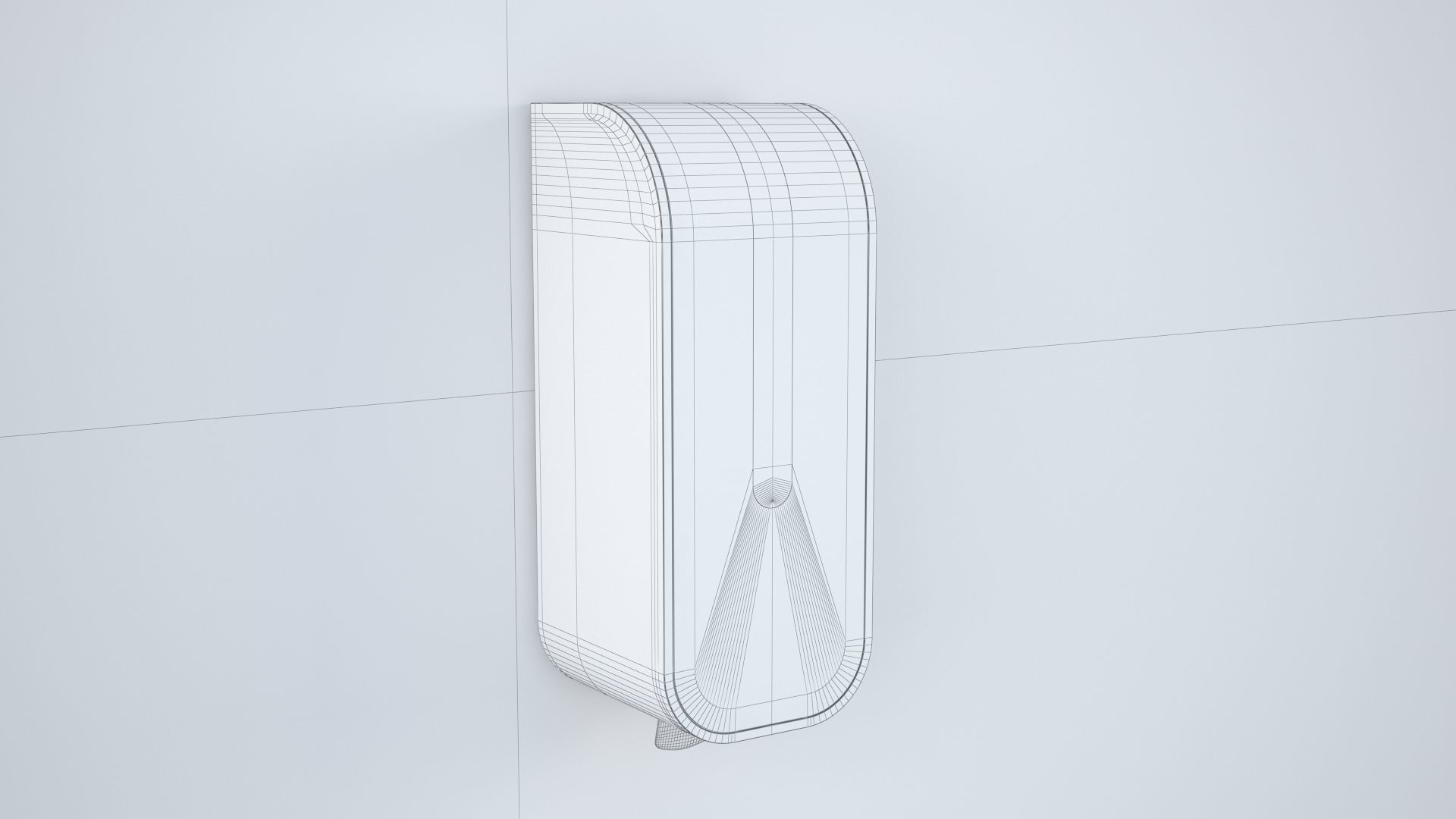 Soap Dispenser Wall 3D model_5