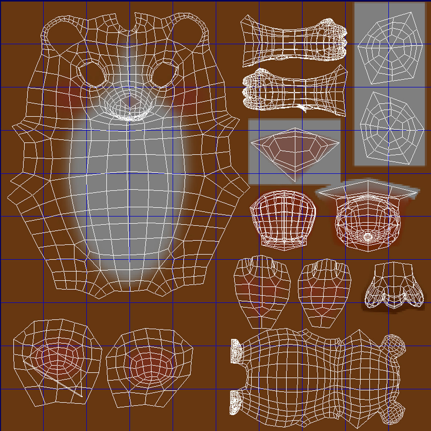 Cartoon Hamster Rigged  Low-poly 3D model_11