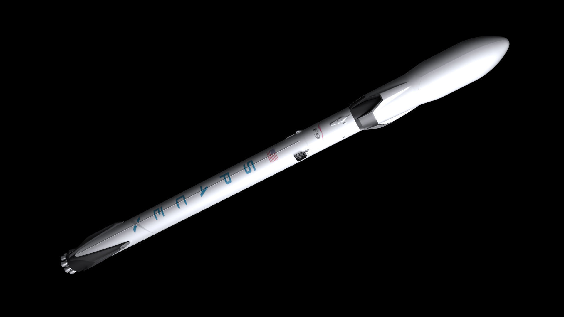 Falcon 9 Fully Reusable 3D model_5