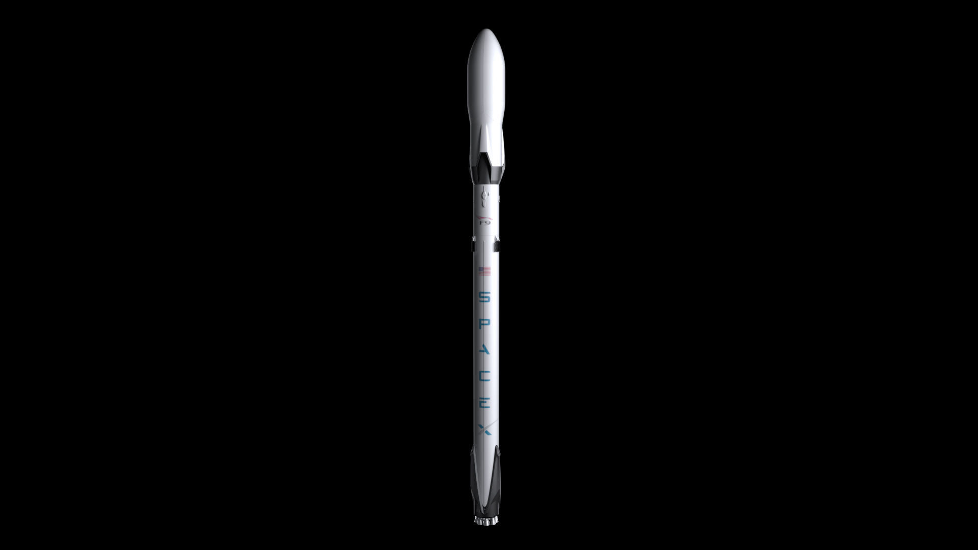 Falcon 9 Fully Reusable 3D model_1