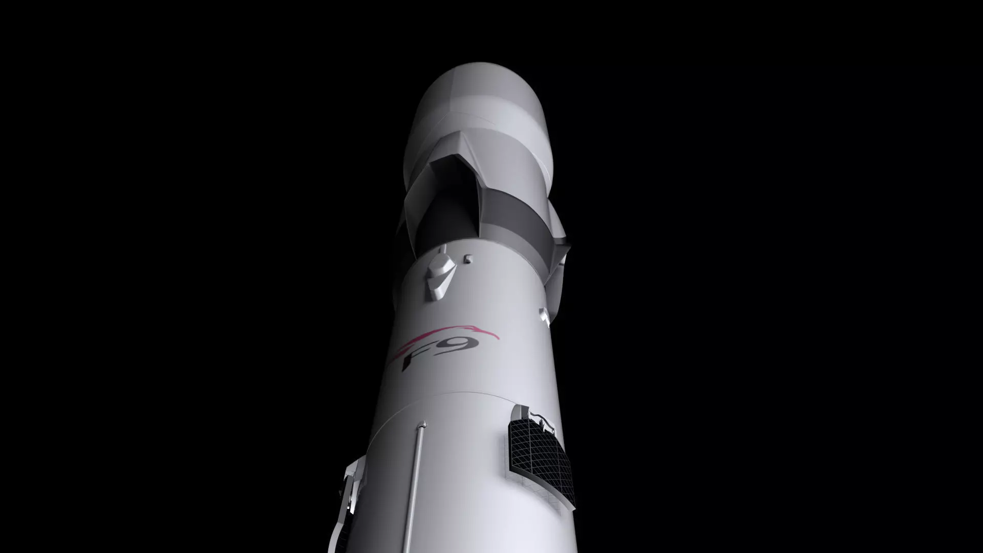 Falcon 9 Fully Reusable 3D model_0