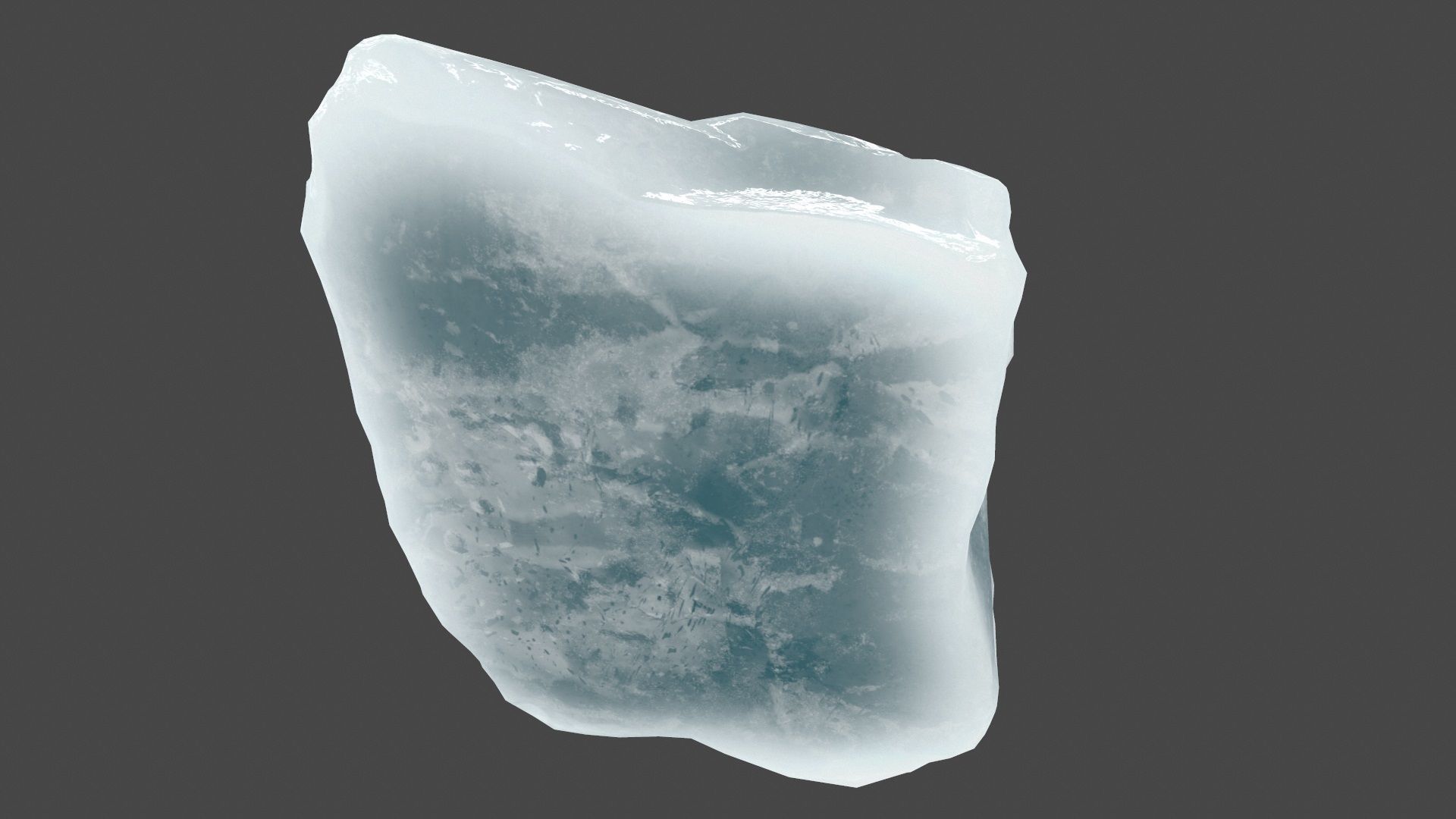 ice 2 rock Low-poly 3D model_2