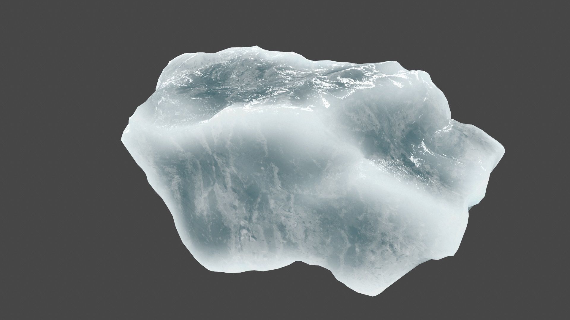 ice 2 rock Low-poly 3D model_1