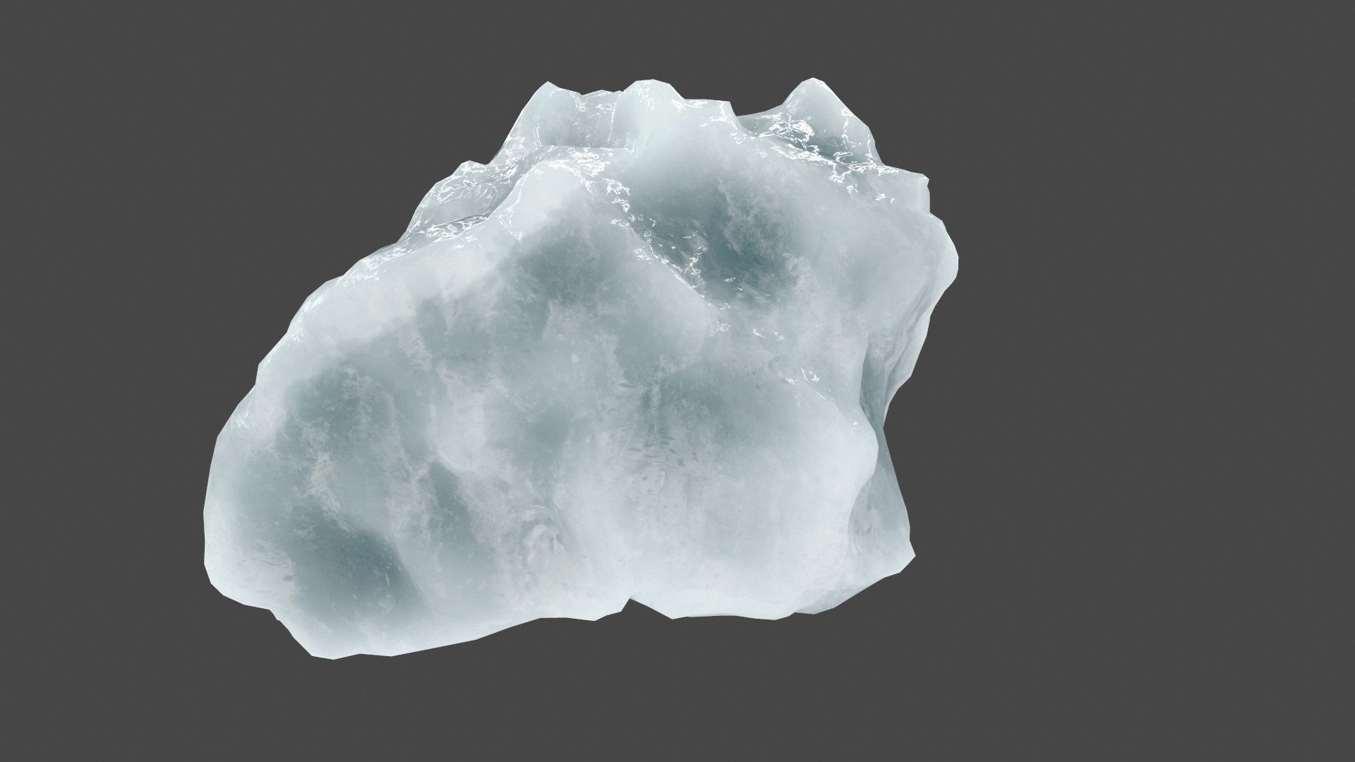 ice 4 piece of Low-poly 3D model_3
