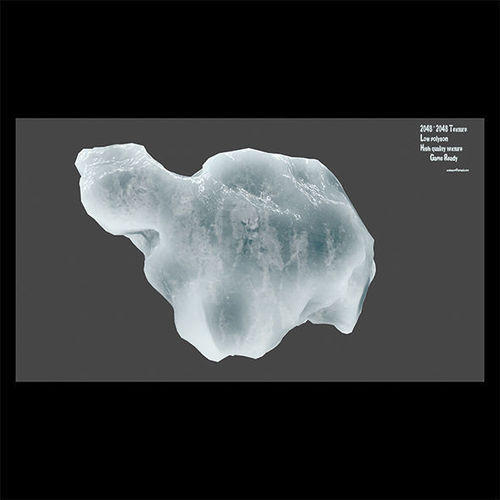 ice 4 piece of Low-poly 3D model