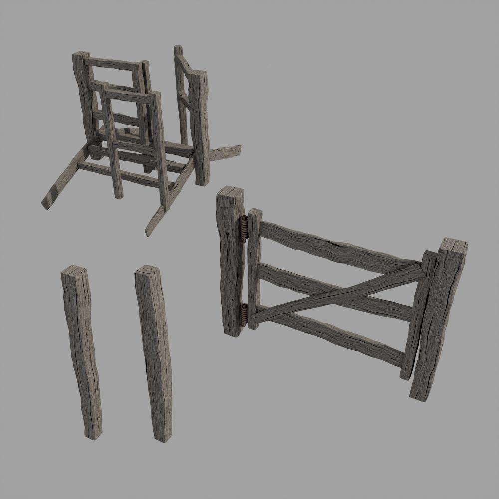 Paddocks Kit bundle Collection 3D model_3