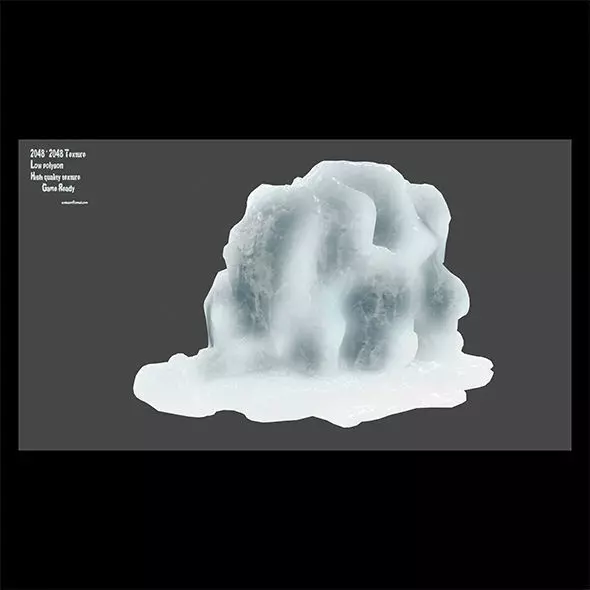 ice 10 Low-poly 3D model_0