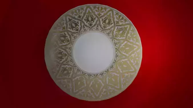 plate decorative wall with walls 3D model