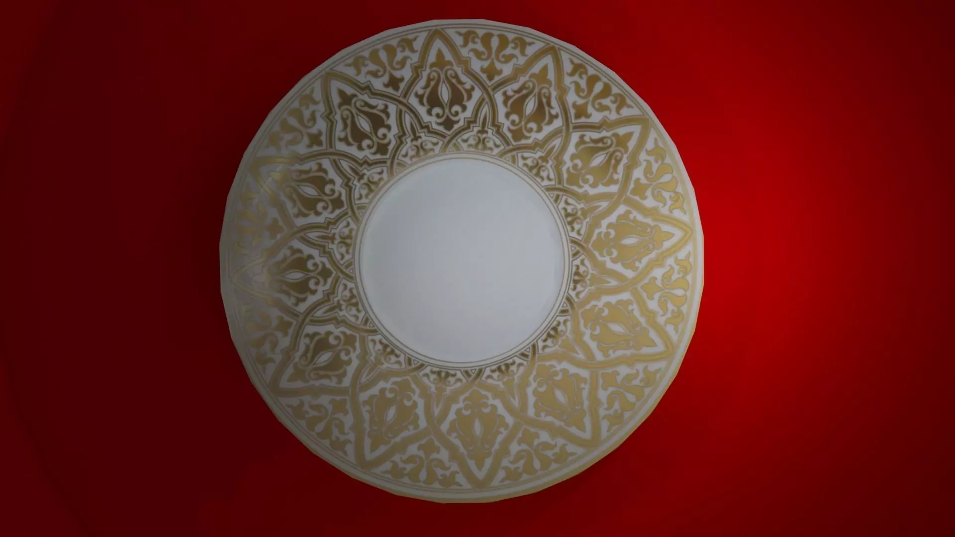 plate decorative wall with walls 3D model_0