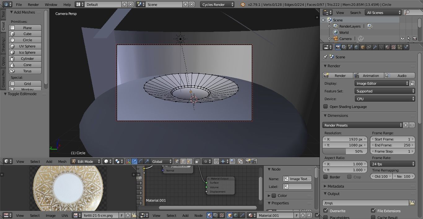 plate decorative wall with walls 3D model_4