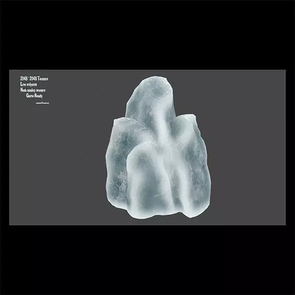 ice 19 Low-poly 3D model_0