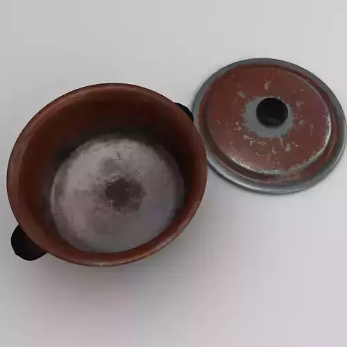Rusty cooking pot - Game Ready - VR AR Low-poly 3D model