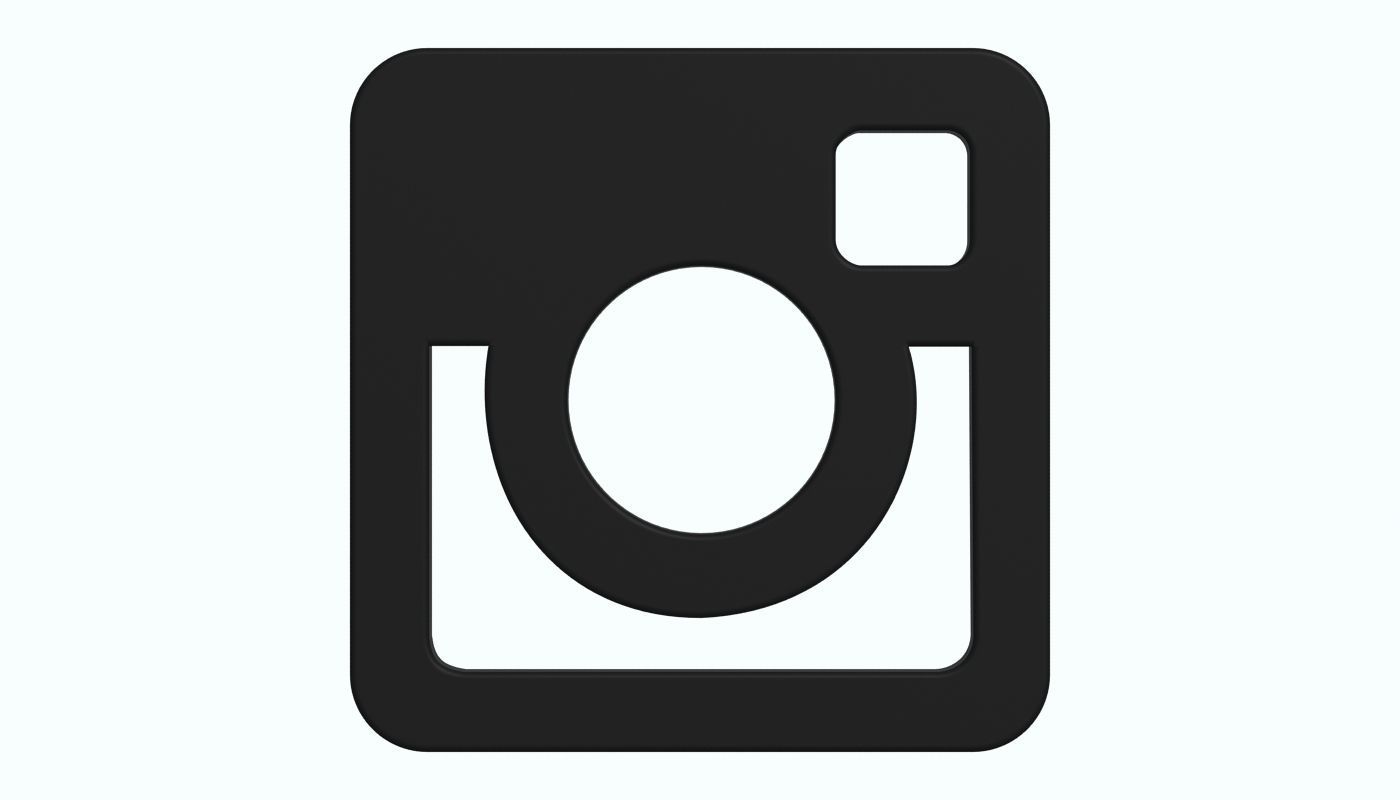 Social Media Icons Low-poly 3D model_8