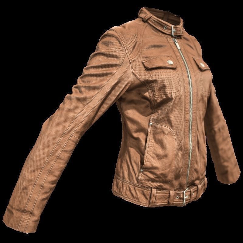 Brown Leather Jacket Low-poly 3D model
