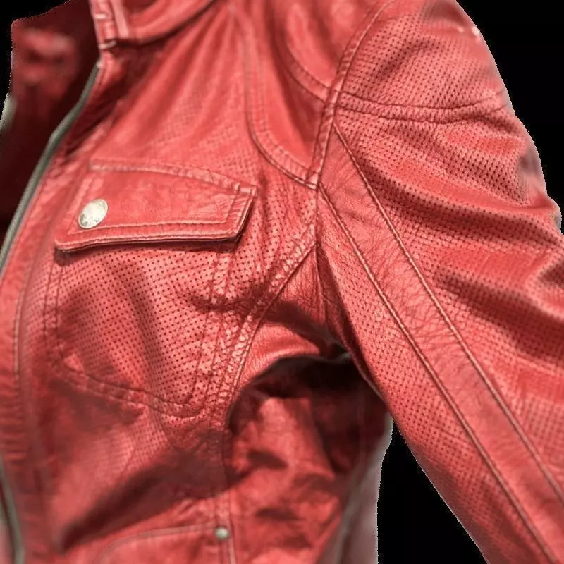 Red Leather Jacket Low-poly 3D model