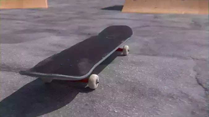 Scratched Skateboard