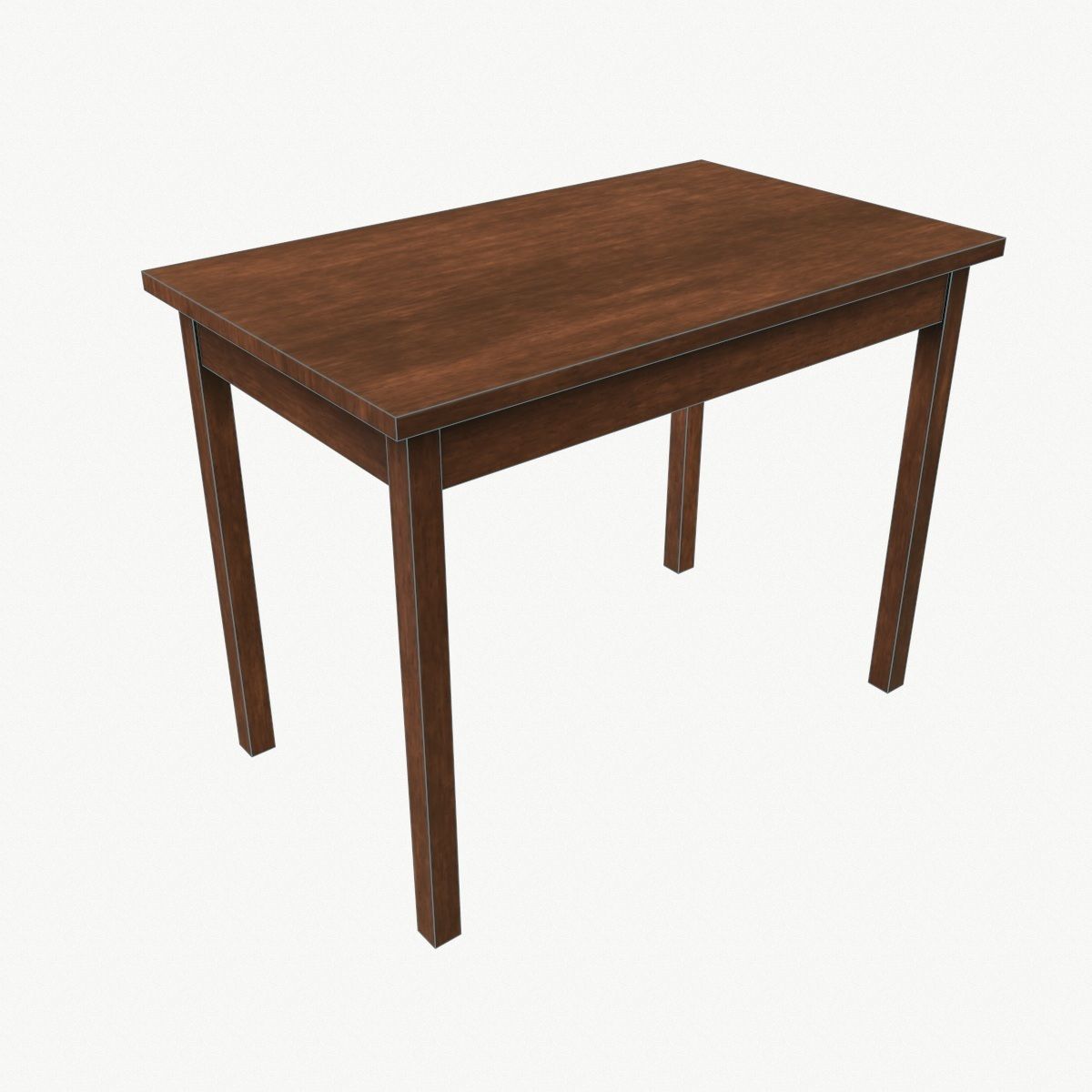 Wood Table Low Poly PBR Game Ready Asset tabble Low-poly 3D model_6