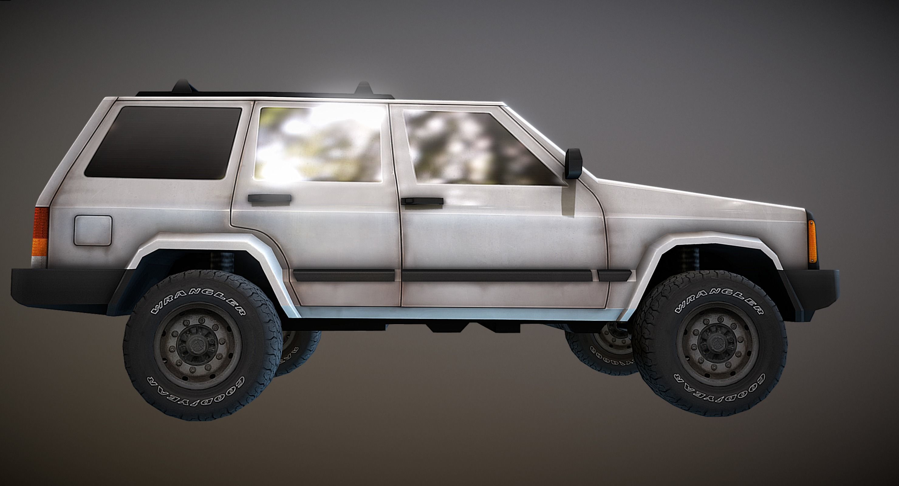 Low poly Jeep Cherokee Low-poly 3D model_1