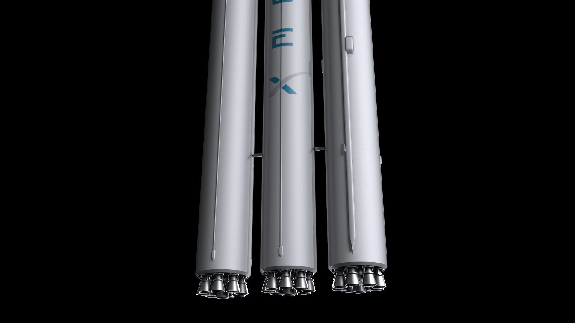 Falcon Heavy  Non Reusable 3D model_7
