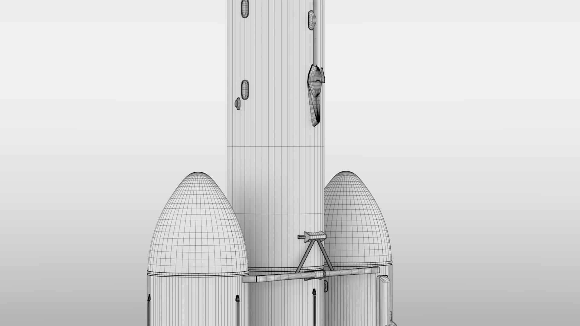 Falcon Heavy  Non Reusable 3D model_17