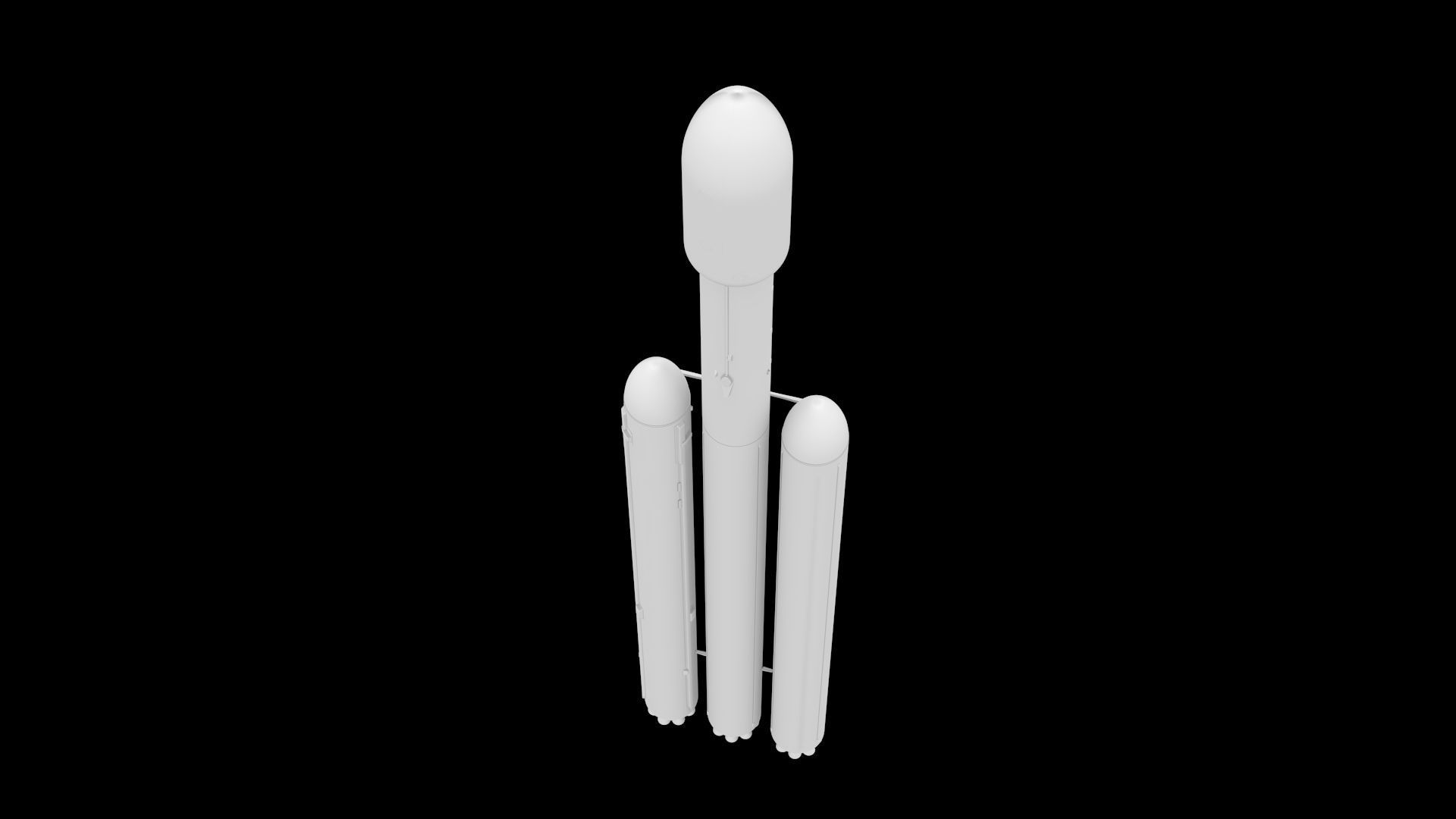 Falcon Heavy  Non Reusable 3D model_9