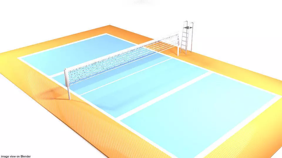 Game Court - Volleyball 3D model