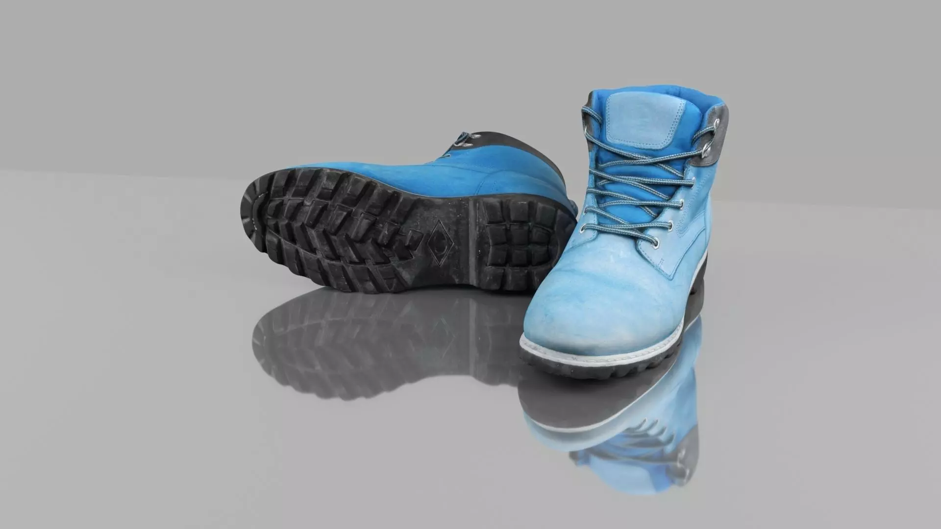 Fashion boots Low-poly 3D model