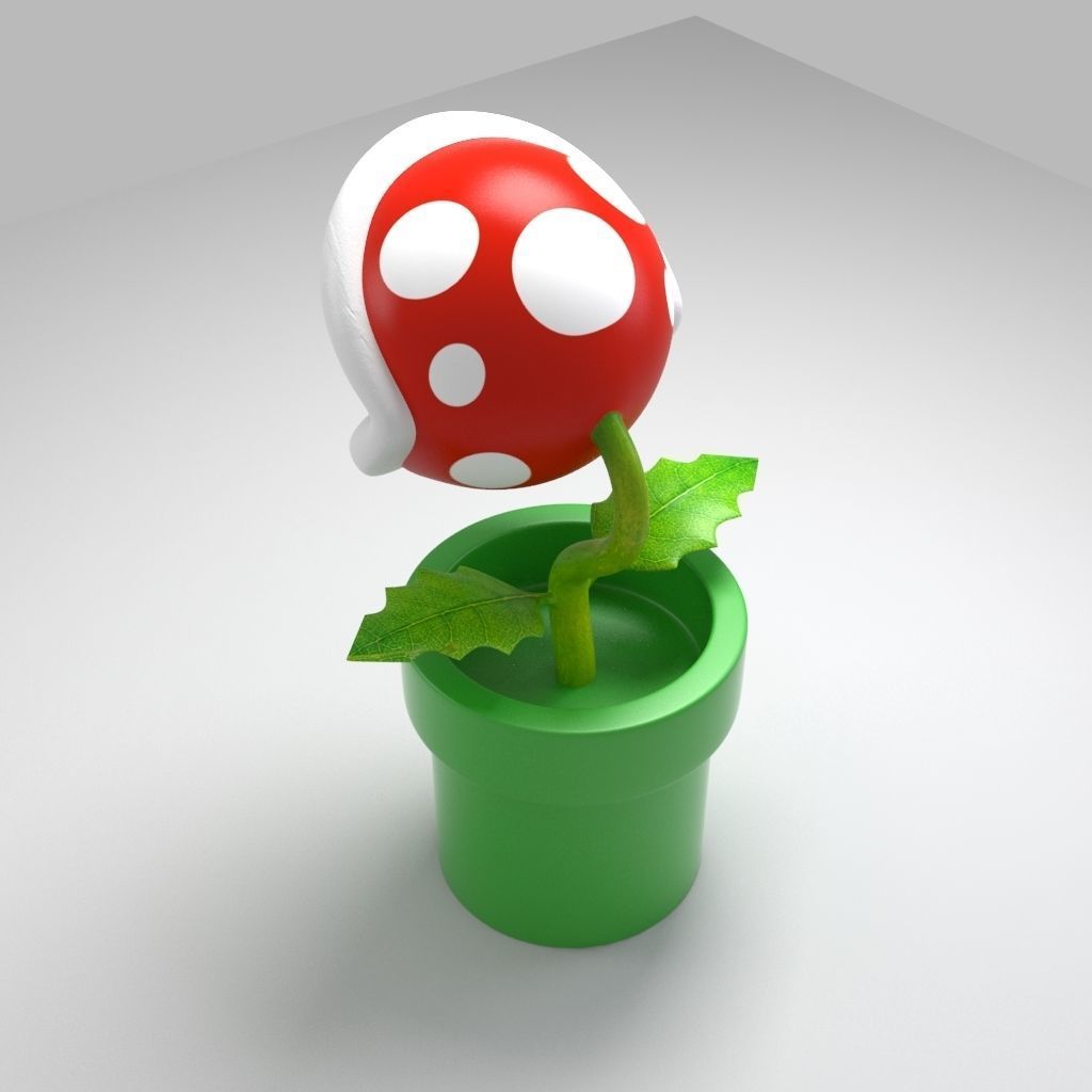 Piranha plant 3D model_4