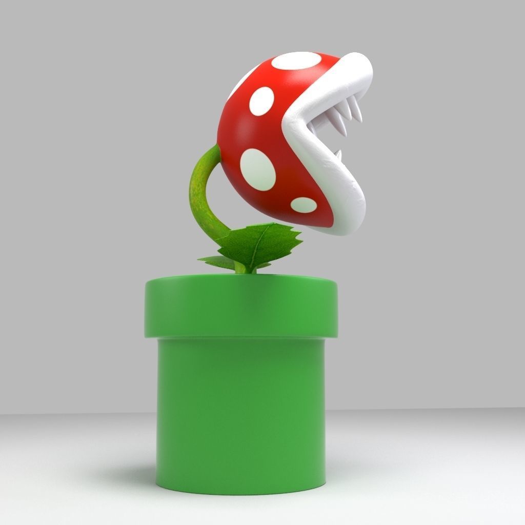 Piranha plant 3D model_5