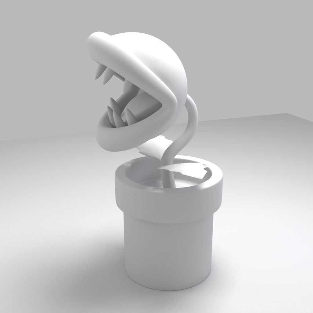 Piranha plant 3D model_2