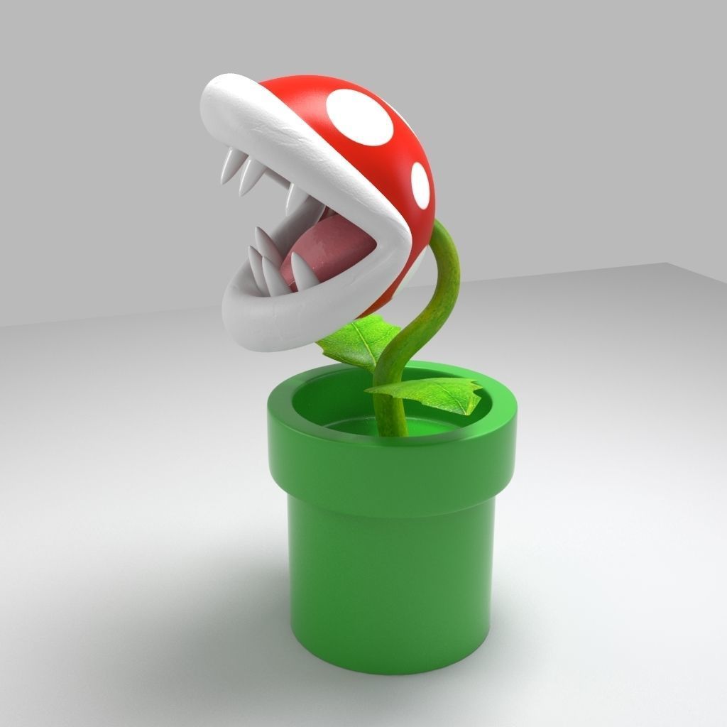 Piranha plant 3D model_3