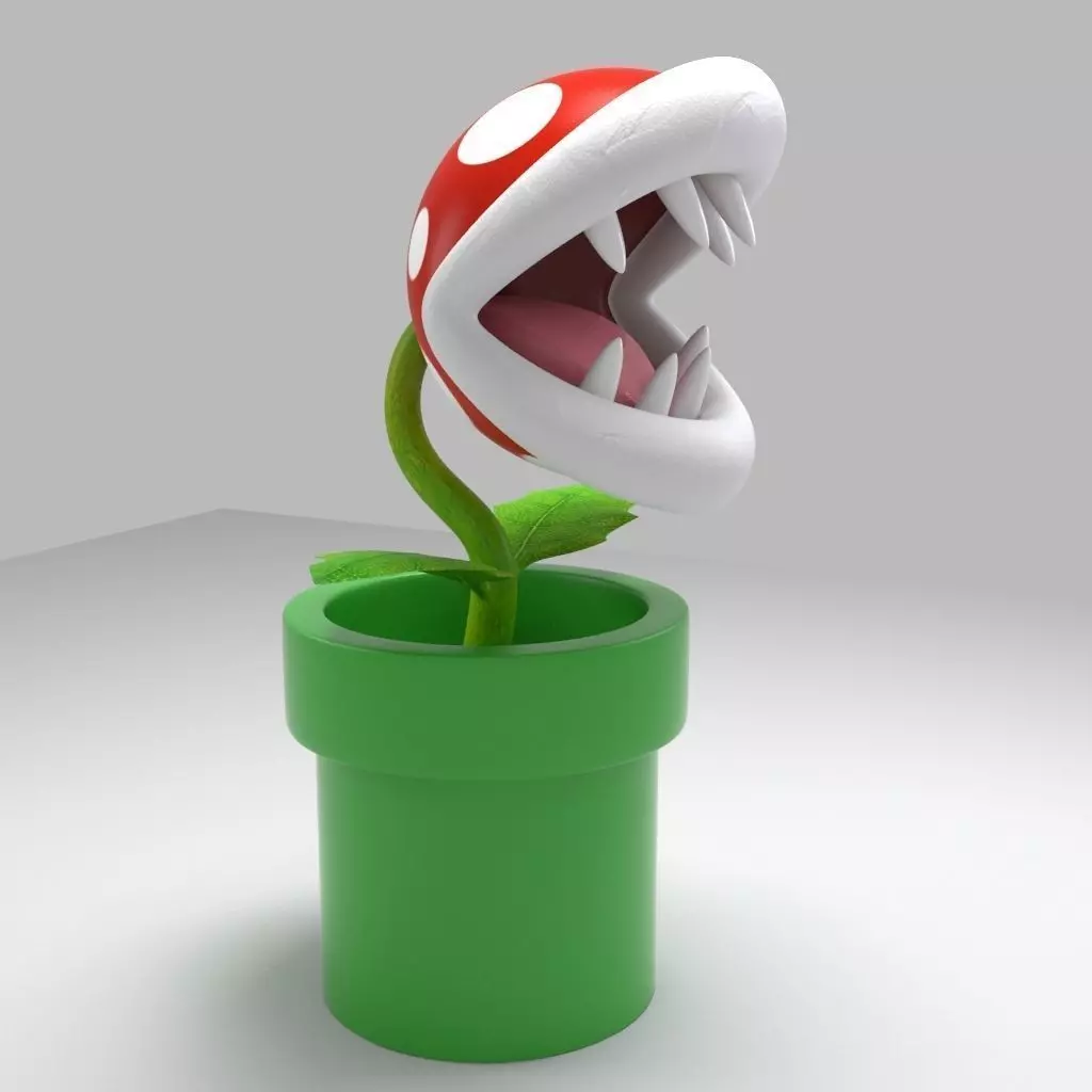 Piranha plant 3D model_0