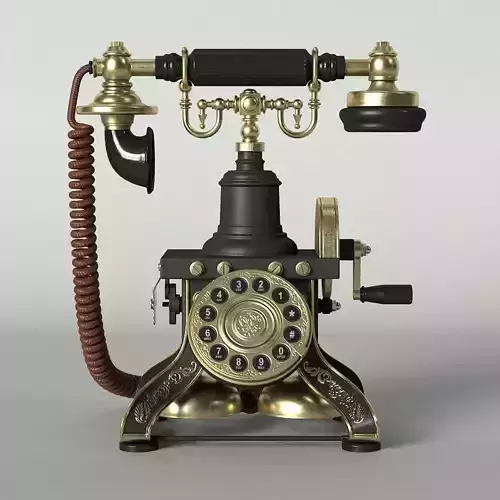 Vintage Telephone 3D model