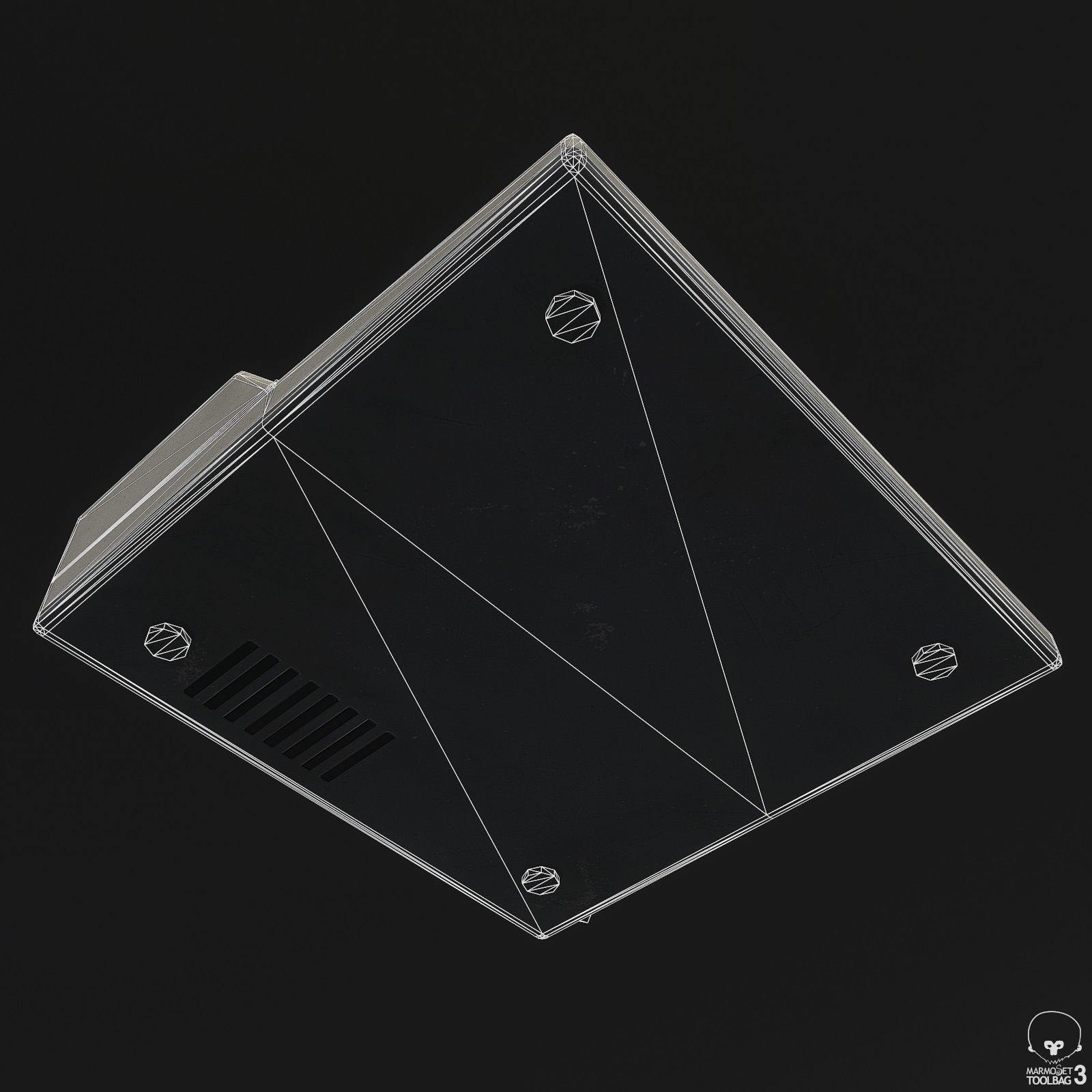 Soviet Calculator Low-poly 3D model_11