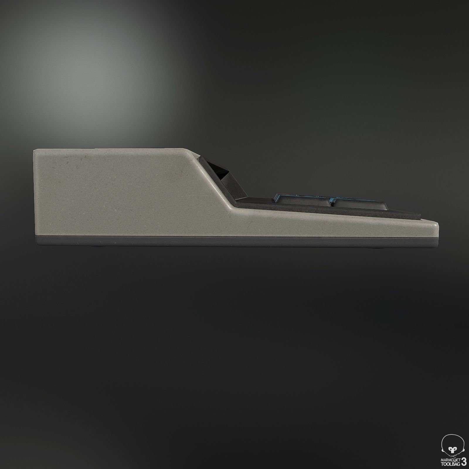 Soviet Calculator Low-poly 3D model_4